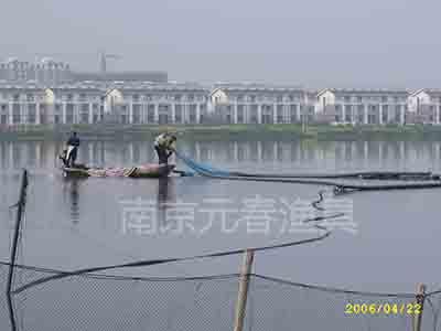 河流 沉网捕捞示范